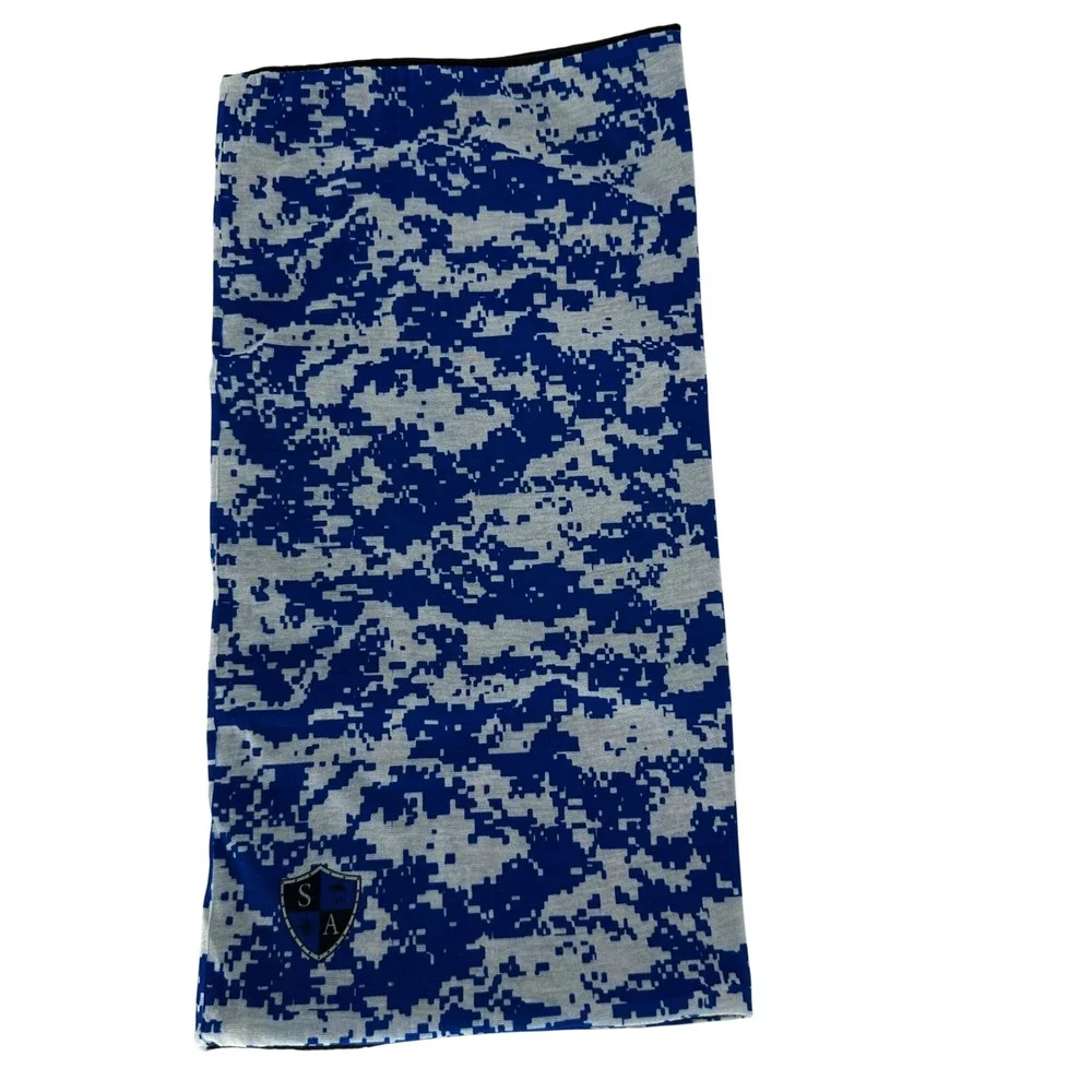 SACO Frost Tech Fleece Face Shield Neck Gaiter Blue Digital‎ Camo One Size NEW!!